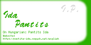 ida pantits business card